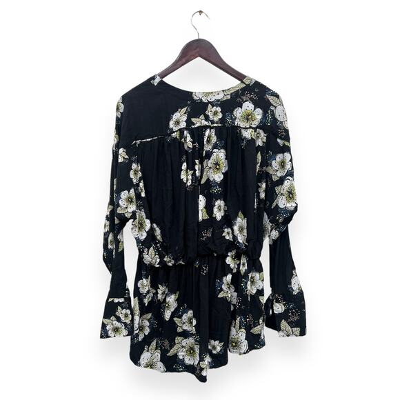 Free People Tuscan Dreams Floral Printed Romper Size Medium - Picture 4 of 9